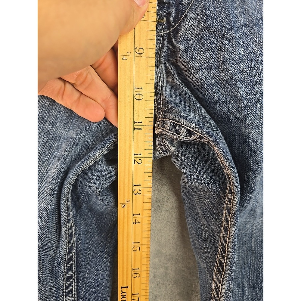 Levi's Silver Tab Jeans Mens Fit 36x27 Blue Distressed True Boot‎ Straight - Picture 15 of 16